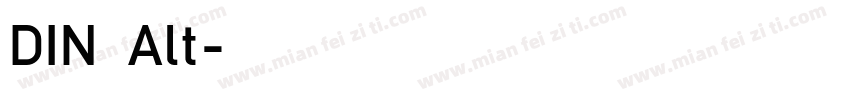 DIN Alt字体转换